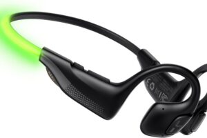 These $32 Running Headphones Light Up at Night to Keep You Safe On Your Evening Walk or Run
