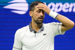 Tearful Djokovic falls at first hurdle in shock US Open exit